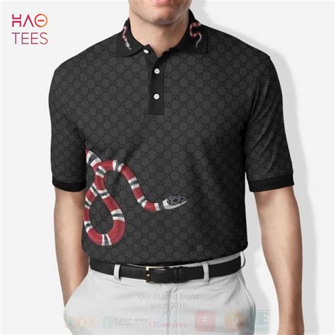 gucci shirt mens polo|gucci polo shirt snake collar.